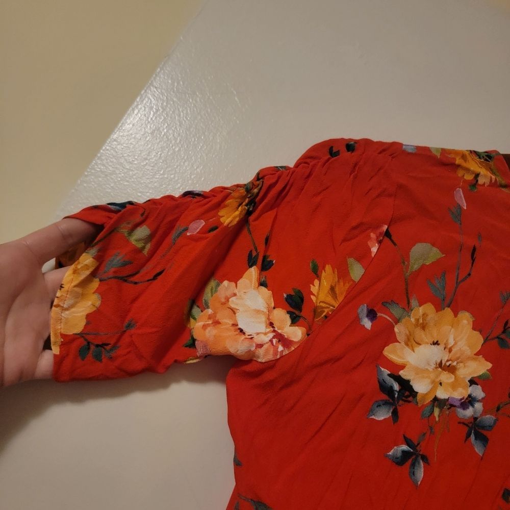 NEW Yumi Kim 'Flawless Romper' Floral Symphonay Red One Piece - Picture 10 of 12